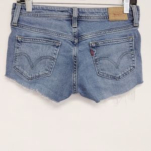 levi's | denim mid-rise cut-off jean shorts sz 3